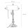 Lampe de banquier verre laiton massif 47 cm
