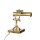 Lampe de banquier laiton massif réglable 26 cm E27