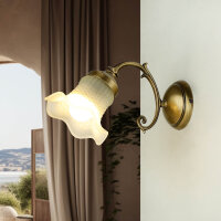 Applique murale bronze clair E14 laiton véritable...