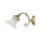 Applique murale bronze clair E14 laiton véritable verre