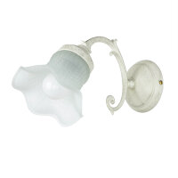 Applique Shabby Chic laiton véritable verre floral