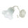 Applique Shabby Chic laiton véritable verre floral