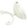 Applique Shabby Chic laiton véritable verre floral