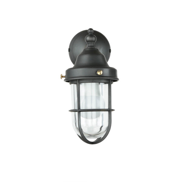Lampe dextérieur mur laiton verre Maritim IP44 E27