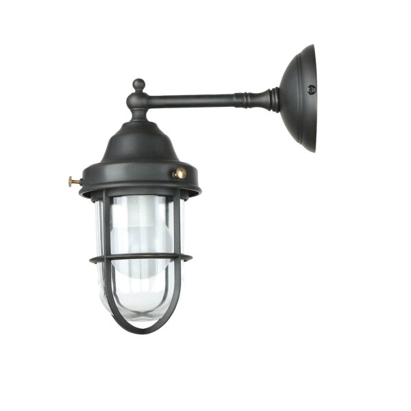 Lampe dextérieur mur laiton verre Maritim IP44 E27