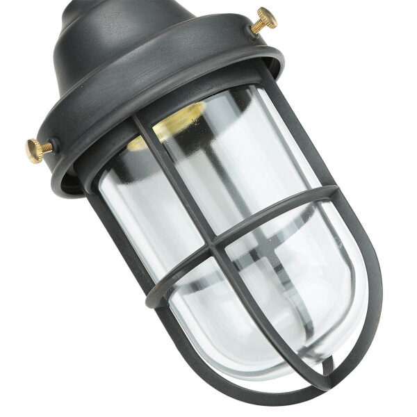Lampe dextérieur mur laiton verre Maritim IP44 E27