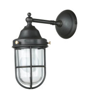 Lampe dextérieur mur laiton verre Maritim IP44 E27