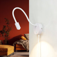 Lampe de lecture LED murale flexible câble...
