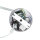 Lampe de lecture LED murale flexible câble interrupteur blanc