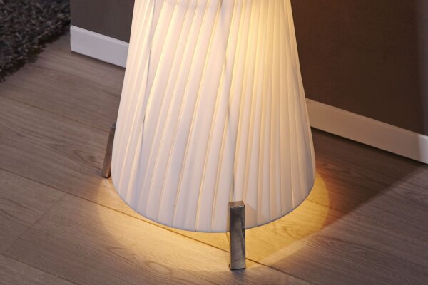 grand lampadaire 160cm rétro extravagant blanc
