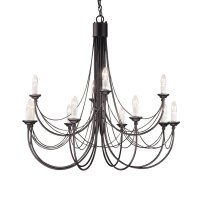Lustre élégant Noir Rustique Ø98cm