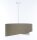 Suspension Tissu Ø 50 cm rond E27 Marron Crème Moderne