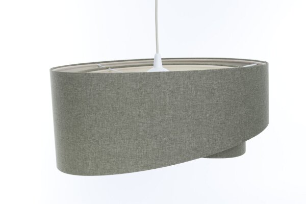 Suspension Tissu Vert E27 ronde D : 50 cm Moderne INGRAM