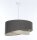 Lampe à suspendre Gris Crème E27 ronde Ø 40 cm Tissu Moderne