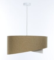 Suspension ronde &Oslash; 60 cm E27 Beige Cr&egrave;me...