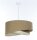 Lampe à suspendre E27 Abat-jour en tissu Ø 40 cm en beige Boho confortable