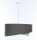 Lampe à suspendre Abat-jour en tissu et Ø 50 cm E27 Gris Crème réglable