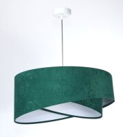 Suspension ronde &Oslash; 50 cm E27 Tissu aspect velours...