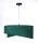 Lampe à suspendre Vert Argent E27 ronde Ø 50 cm Aspect velours