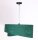Suspension Tissu E27 rond D : 50 cm Vert Or Aspect velours