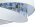 Lampe à suspendre Blanc Bleu clair Fleurs Print E27 ronde D : 50 cm