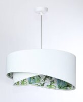 Suspension Blanc Vert Tropical Ø 50 cm E27...