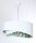 Suspension Blanc Vert Tropical Ø 50 cm E27 réglable