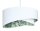 Suspension Blanc Vert Tropical Ø 50 cm E27 réglable