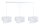 Suspension Blanc réglable 3 flammes E27 Tissu aspect velours
