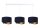 Suspension réglable 3 flammes E27 Blanc Bleu Or E27