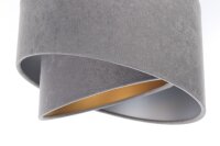 Suspension 3 flammes en blanc gris argent E27 Tissu