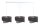 Suspension Tissu Aspect velours Moderne 3-flamme E27