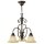 Lampe &agrave; suspendre design cr&egrave;me marron alb&acirc;tre campagne
