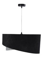 Lampe à suspendre Noir Gris E27 ronde Ø 50...