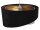 Suspension Noir Gris Or E27 ronde Ø 50 cm Tissu