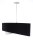 Suspension E27 ronde D : 50 cm Tissu Noir Argent Blanc