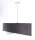 Suspension tissu gris foncé or E27 rond Ø 50 cm