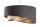 Suspension tissu gris foncé or E27 rond Ø 50 cm