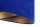 Suspension E27 ronde Ø 50 cm Bleu Or Tissu aspect velours