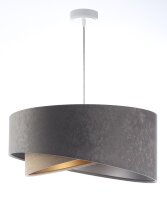 Suspension ronde &Oslash; 50 cm Gris Argent Beige Or E27...