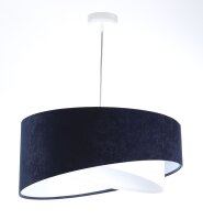 Lampe &agrave; suspendre Blanc Bleu E27 rond &Oslash; 50...