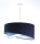 Suspension bleue E27 ronde D : 50 cm Aspect velours Tissu