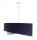 Suspension bleue E27 ronde D : 50 cm Aspect velours Tissu