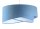 Suspension ronde Ø 50 cm Blanc Bleu Tissu aspect velours E27