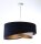 Suspension Tissu Bleu Blanc Or E27 ronde D : 50 cm