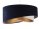 Suspension Tissu Bleu Blanc Or E27 ronde D : 50 cm