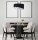 Suspension Noir Blanc Rond D : 50 cm E27 Motif Rétro