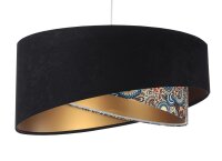 Lampe à suspendre ronde D : 50 cm E27 Abat-jour en...