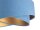 Suspension ronde D : 50 cm E27 Bleu Or Tissu aspect velours