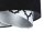 Suspension ronde D : 50 cm Tissu aspect velours noir blanc